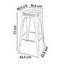 Voir la diapositive 3 : DIVERS Tabouret de bar vintage Liv