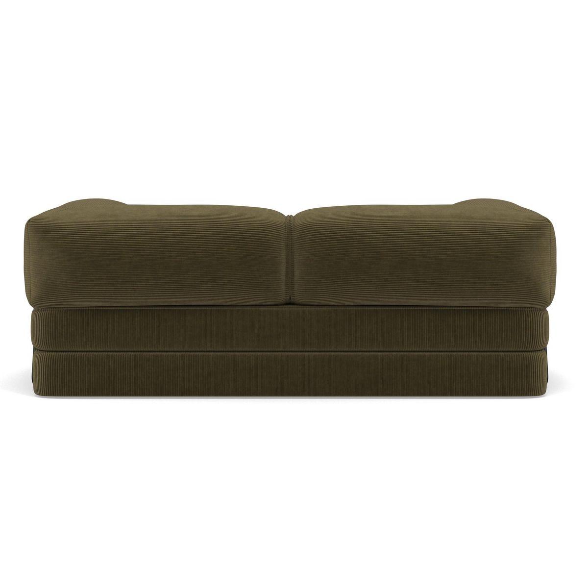 LISA DESIGN Poppy - canapé 3 places convertible en velours côtelé