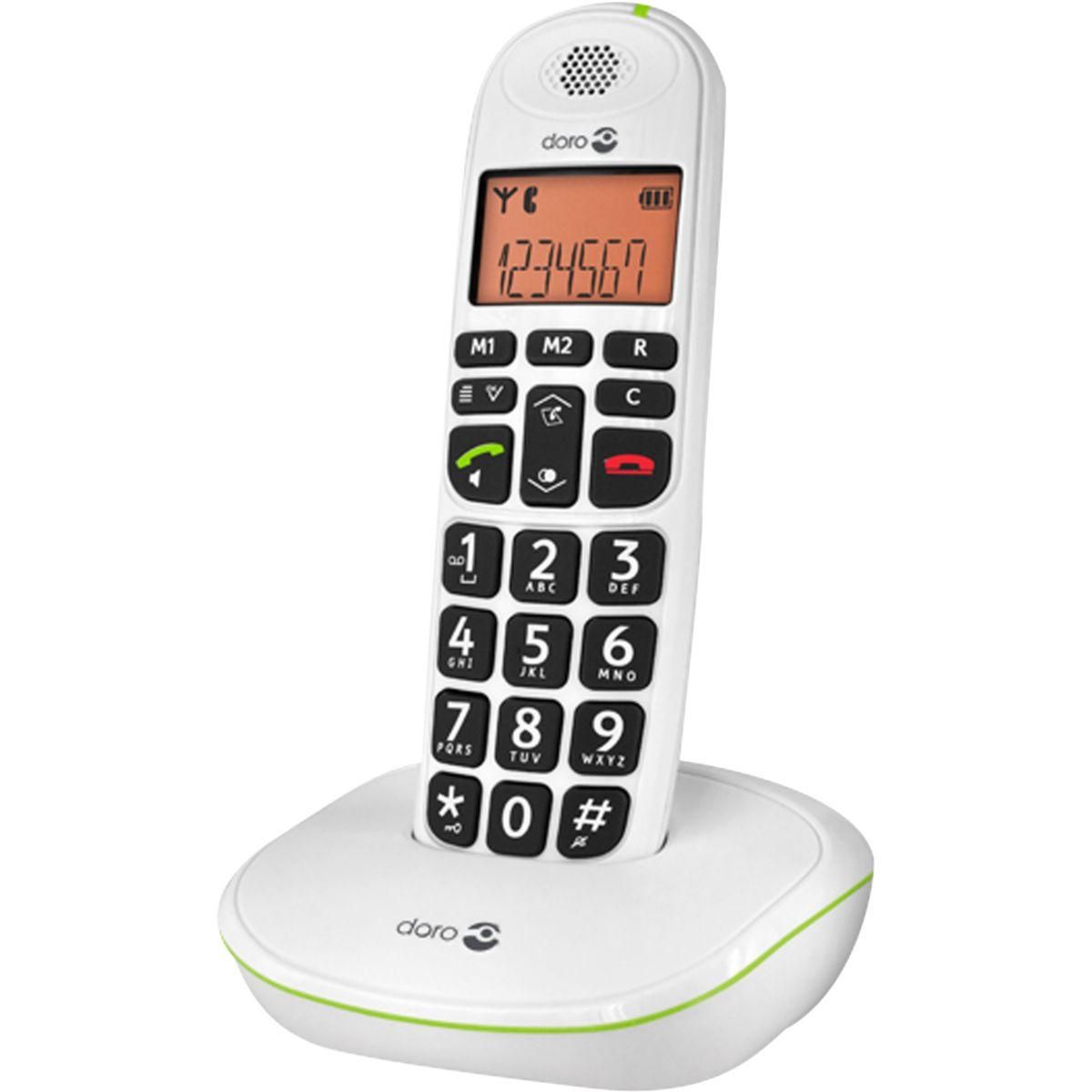 Doro Téléphone sans fil Phone Easy 100W Noir