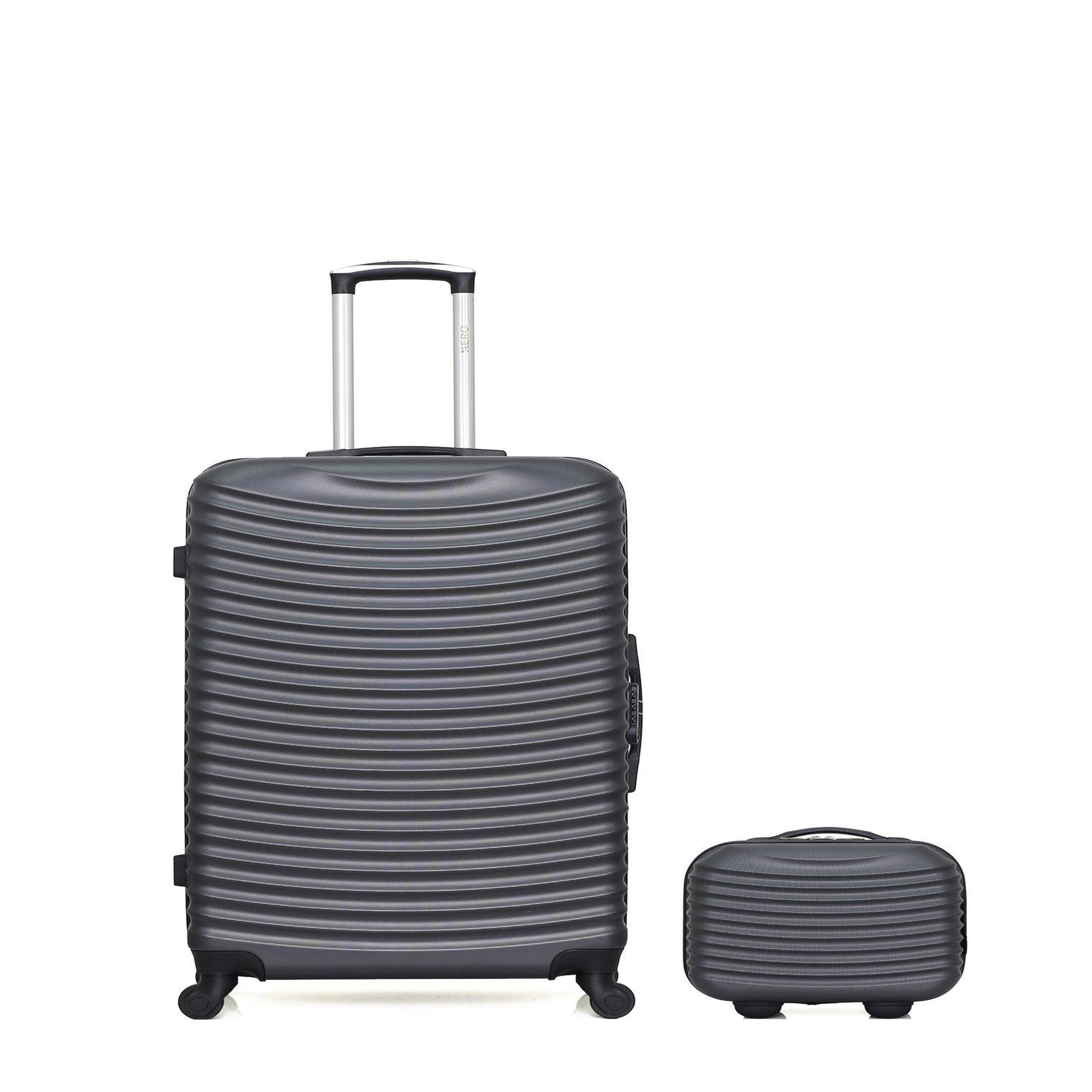 HERO Lot de 2 - valise grand format et vanity etna. Coloris disponibles : Noir, Beige, Bleu, Gris