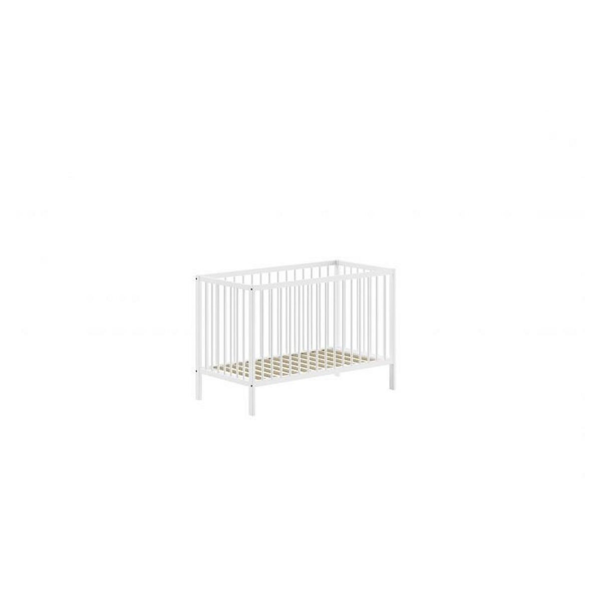 Vipack Lit Bébé Dino 60x120 Cm Blanc