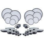 BJORN Service Complet GOURMET - 36 pièces - Onyx