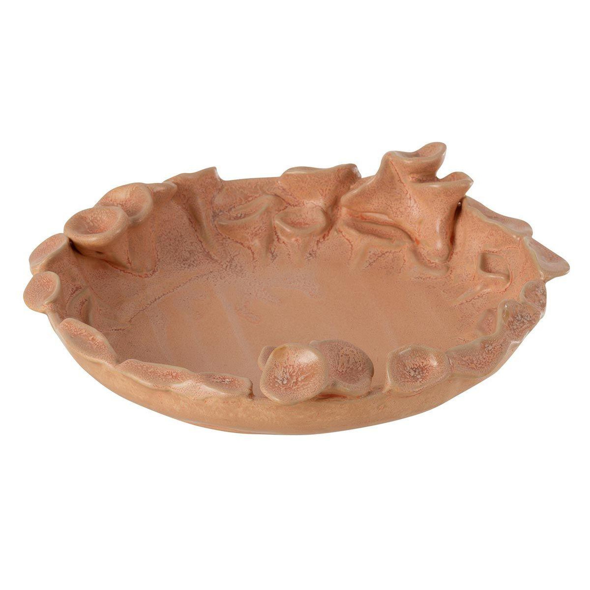 J-LINE Coupelle en céramique  ibiza rond  21cm orange