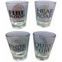 Voir la diapositive 2 : Set de 4 verres shooter - Game Of Thrones