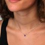 Voir la diapositive 2 : L'ATELIER D'AZUR Collier Or Blanc Serti de Rubis – Femme