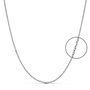 Voir la diapositive 3 : L'ATELIER D'AZUR Collier - Pendentif Or Blanc, Saphirs Bleus et Zirconiums - Chaine Argentée - Femme