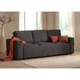 Voir la diapositive 2 : LISA DESIGN Livy - canapé droit convertible - avec coffre - en velours côtelé - 3 places