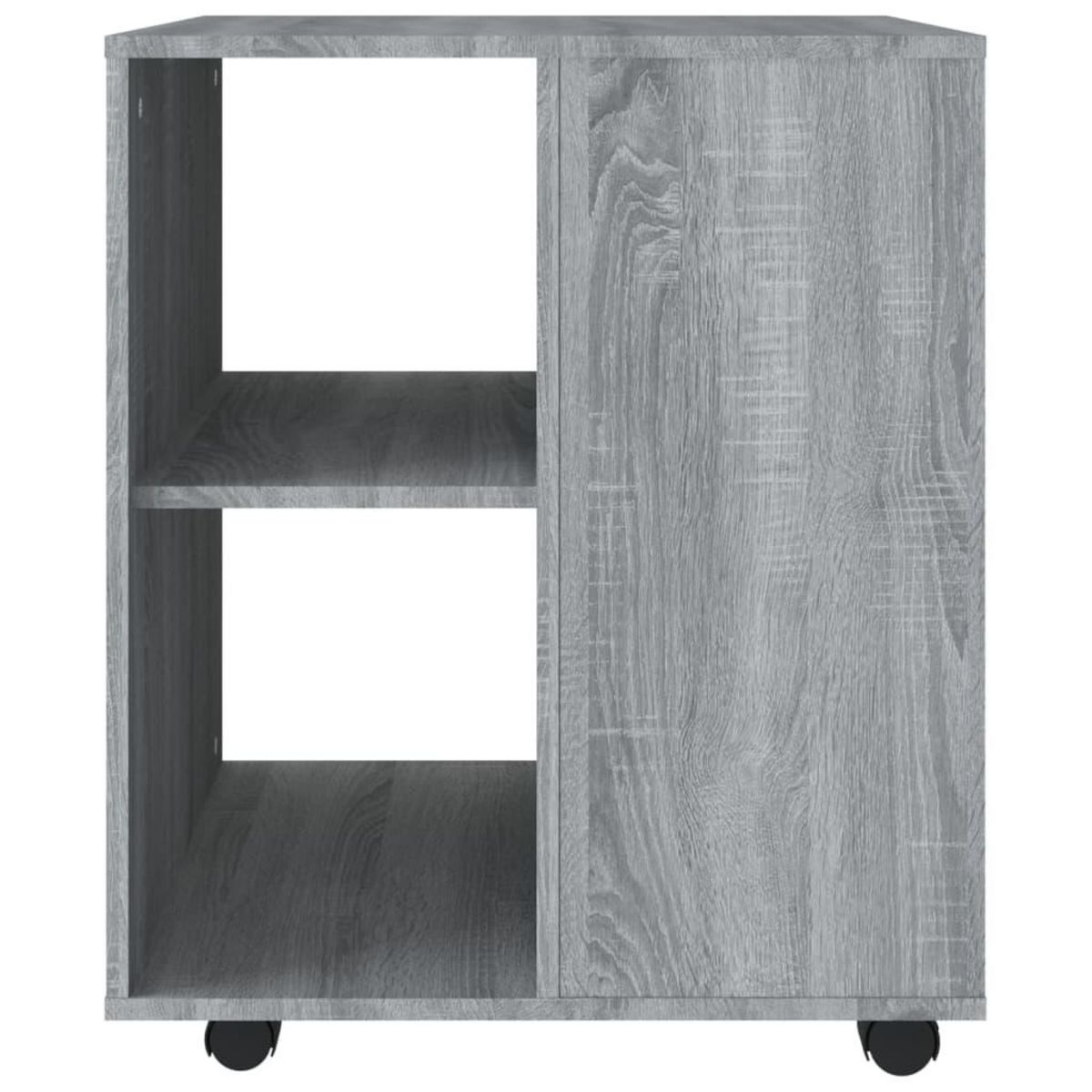 VIDAXL Armoire roulante Sonoma gris 60x53x72 cm Bois d'ingenierie