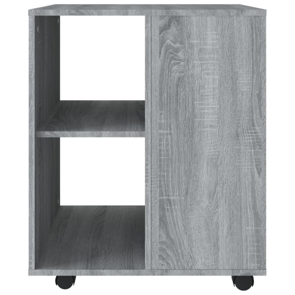 VIDAXL Armoire roulante Sonoma gris 60x53x72 cm Bois d'ingenierie