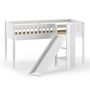 Voir la diapositive 2 : Paris Prix Lit Enfant Toboggan & Tente  Scott Princesse  90x200cm Blanc