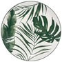 Voir la diapositive 1 : SECRET DE GOURMET Lot de 6 Assiettes Plates  Palme  26cm Vert