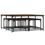 Voir la diapositive 5 : VIDAXL Tables basses gigognes 5 pcs chene fume bois d'ingenierie