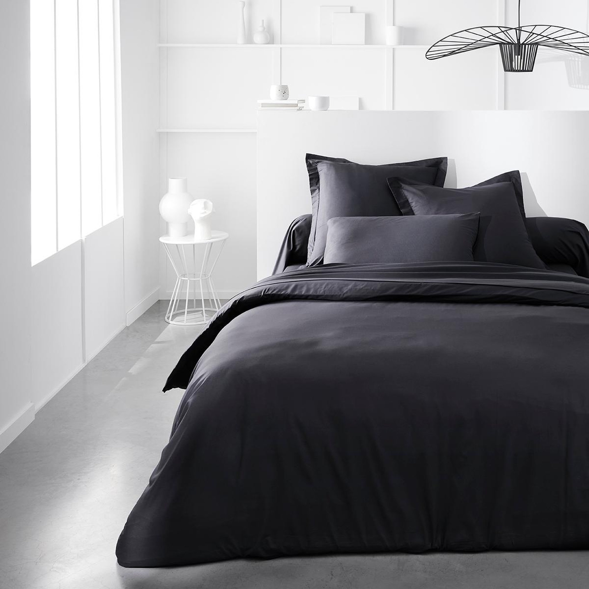 Voir la diapositive 1 : TODAY Drap housse uni en Coton 57 fils ESSENTIAL 