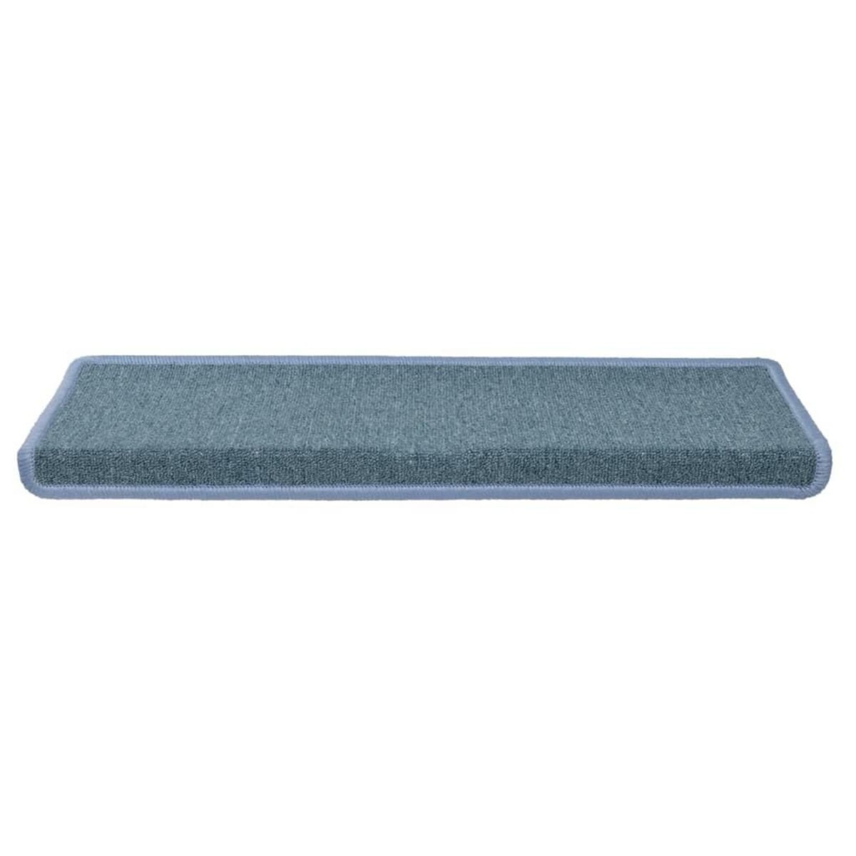 VIDAXL Tapis d'escalier 15 pcs 65x21x4 cm Bleu