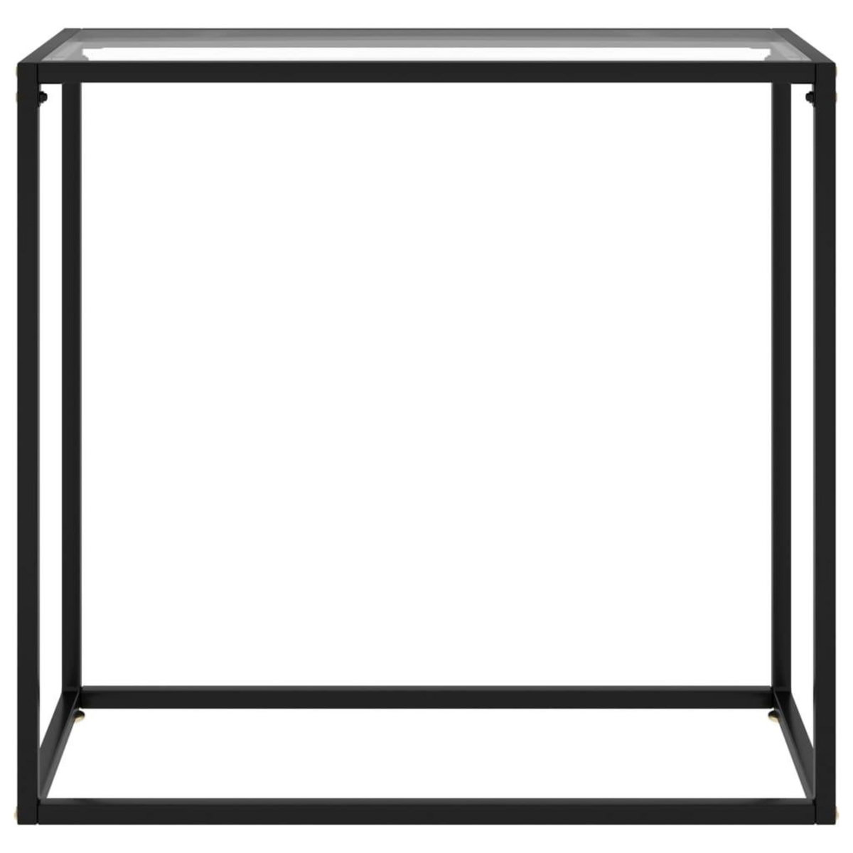 VIDAXL Table console Transparent 80x35x75 cm Verre trempe