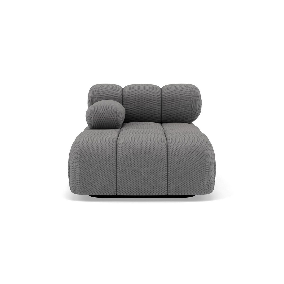 LISA DESIGN Ruby - module d'assise méridienne gauche en velours texturé