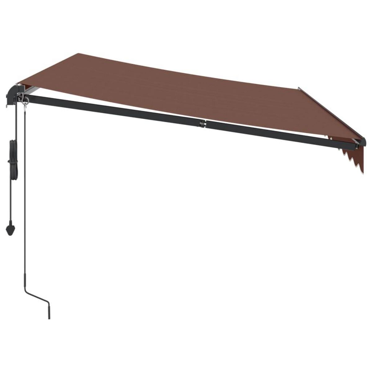 VIDAXL Auvent retractable automatique marron 350x250 cm