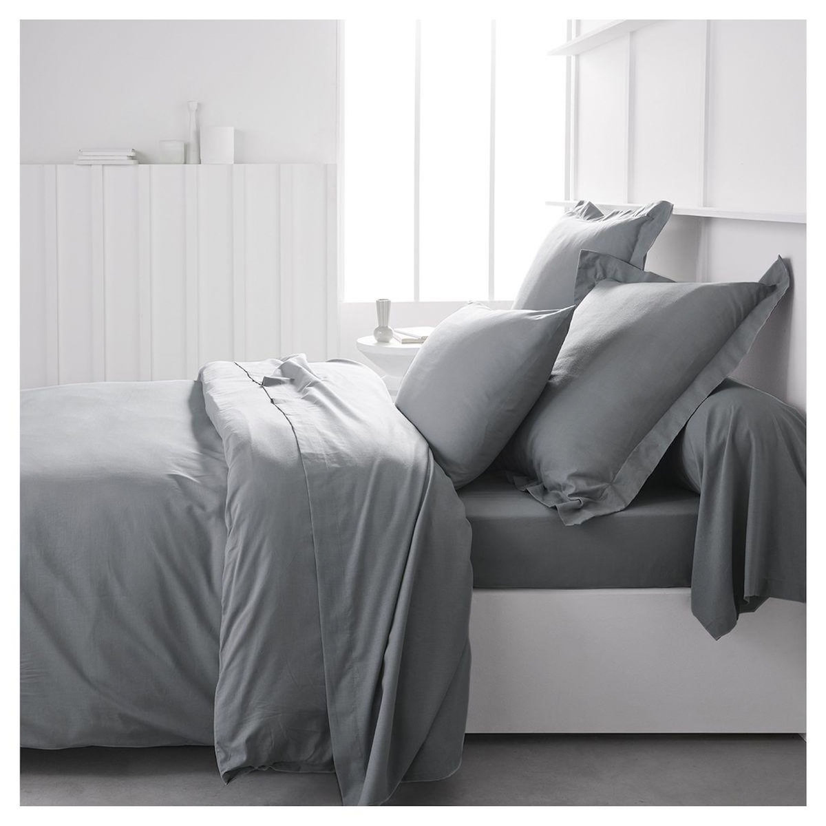 TODAY Housse de Couette unie en Coton 57 fils