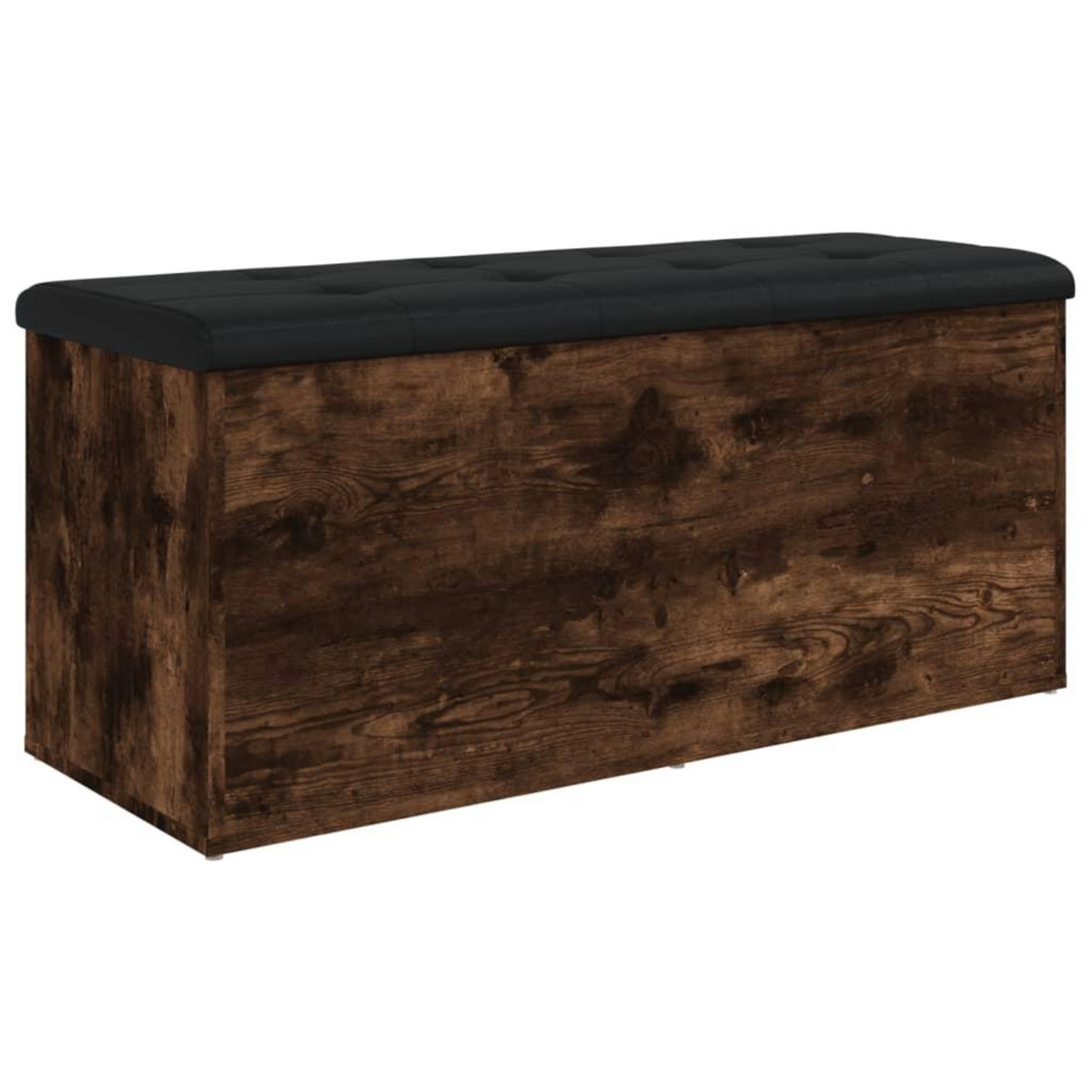 VIDAXL Banc de rangement chene fume 102x42x45 cm bois d'ingenierie