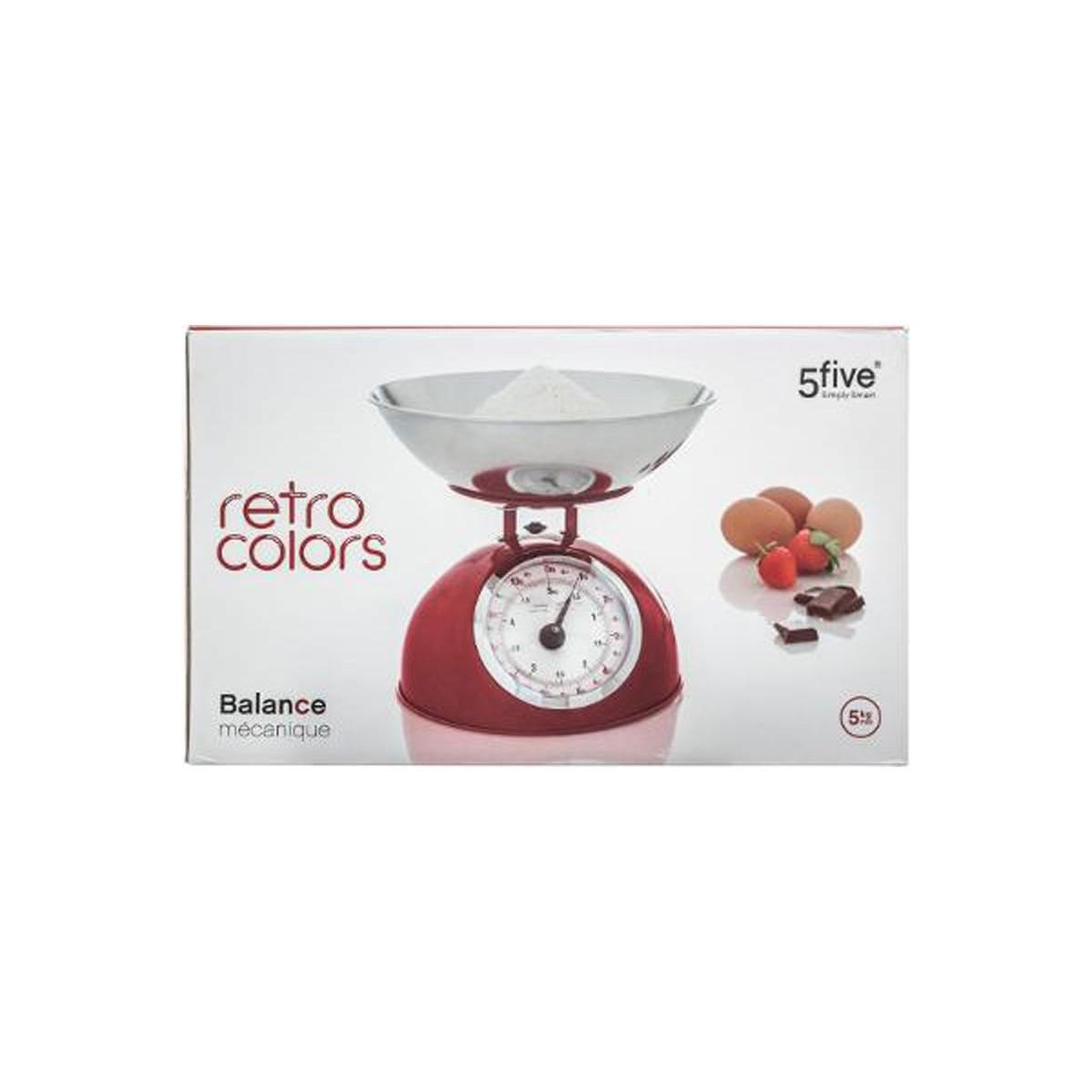 Voir la diapositive 2 : FIVE Balance de Cuisine  Colors  21cm Rouge