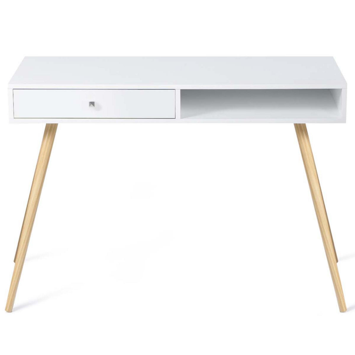 ID MARKET Bureau scandinave EFFIE bois blanc