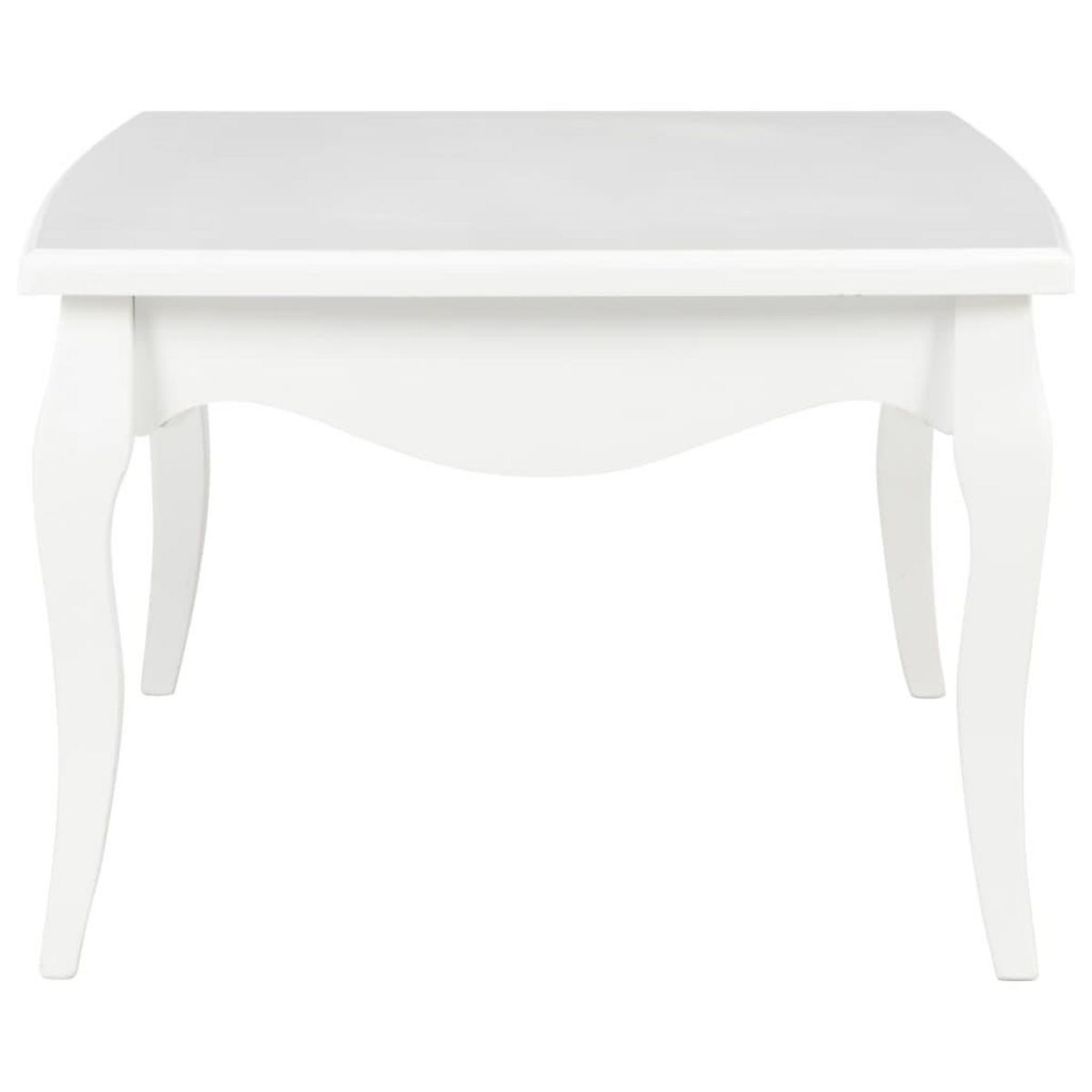 VIDAXL Table basse Blanc 110x60x40 cm Bois de pin massif