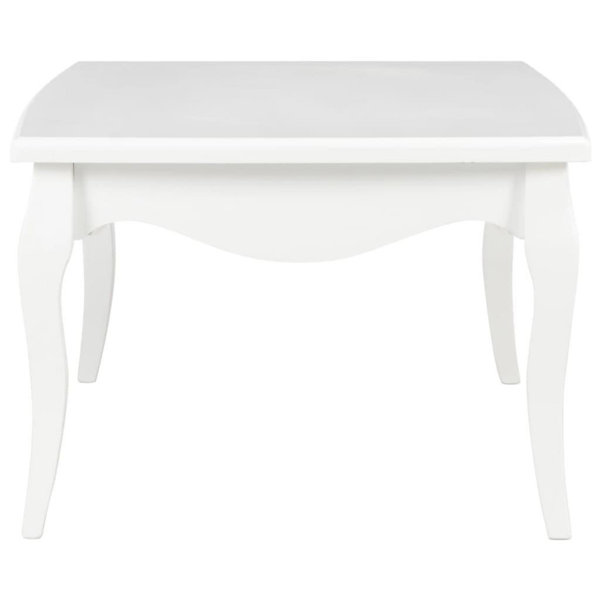 VIDAXL Table basse Blanc 110x60x40 cm Bois de pin massif