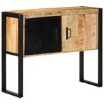 VIDAXL Armoire de console 90x35x75 cm bois de manguier massif brut