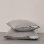 DUNLOPILLO Lot de 2 protège oreiller 2 en 1 Gris. Coloris disponibles : Gris