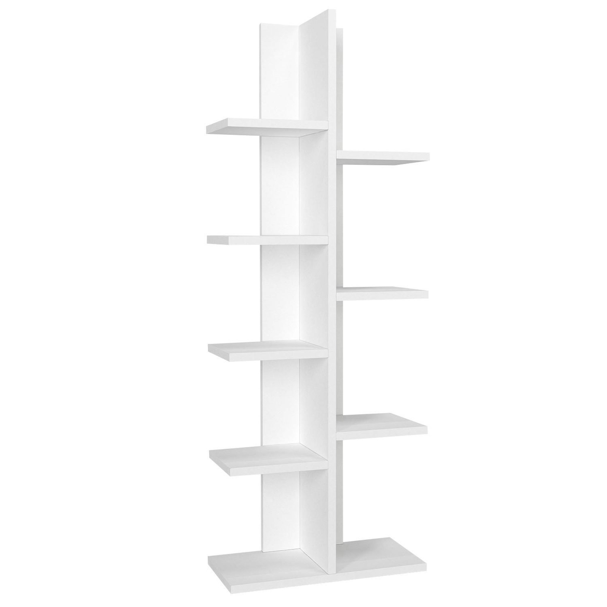 Habitat et Jardin Bibliothèque en bois  tree  - 45 x 22 x 121 cm - blanc