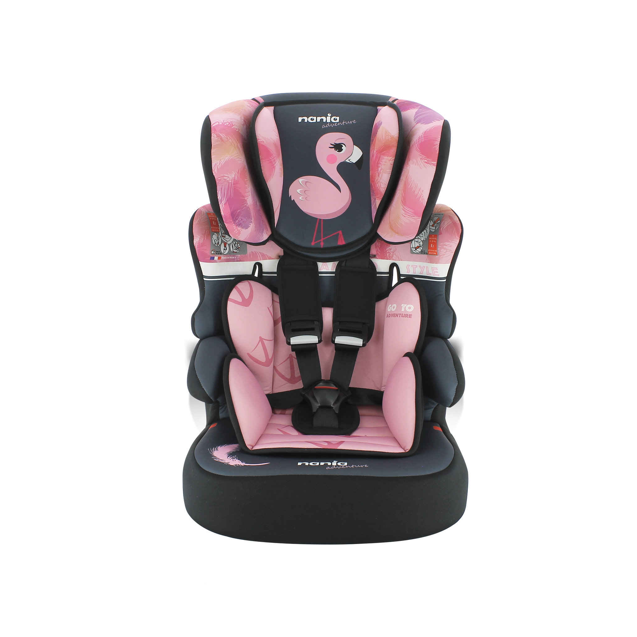 Voir la diapositive 2 : NANIA Rehauseur groupe 1/2/3 Beline Flamingo