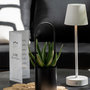 Voir la diapositive 4 : Paris Prix Lampe à Poser à LED  Goa  37cm Blanc