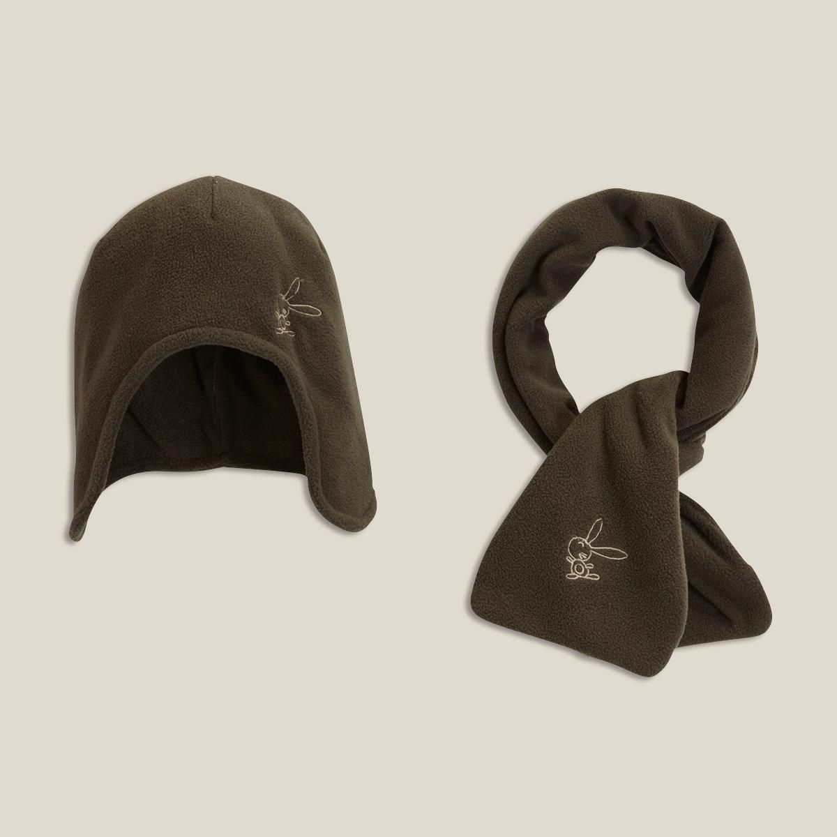 IN EXTENSO Enemble bonnet et echarpe bébé