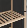 Voir la diapositive 4 : VIDAXL Armoire a chaussures avec housse Gris 79x40x80 cm  Tissu
