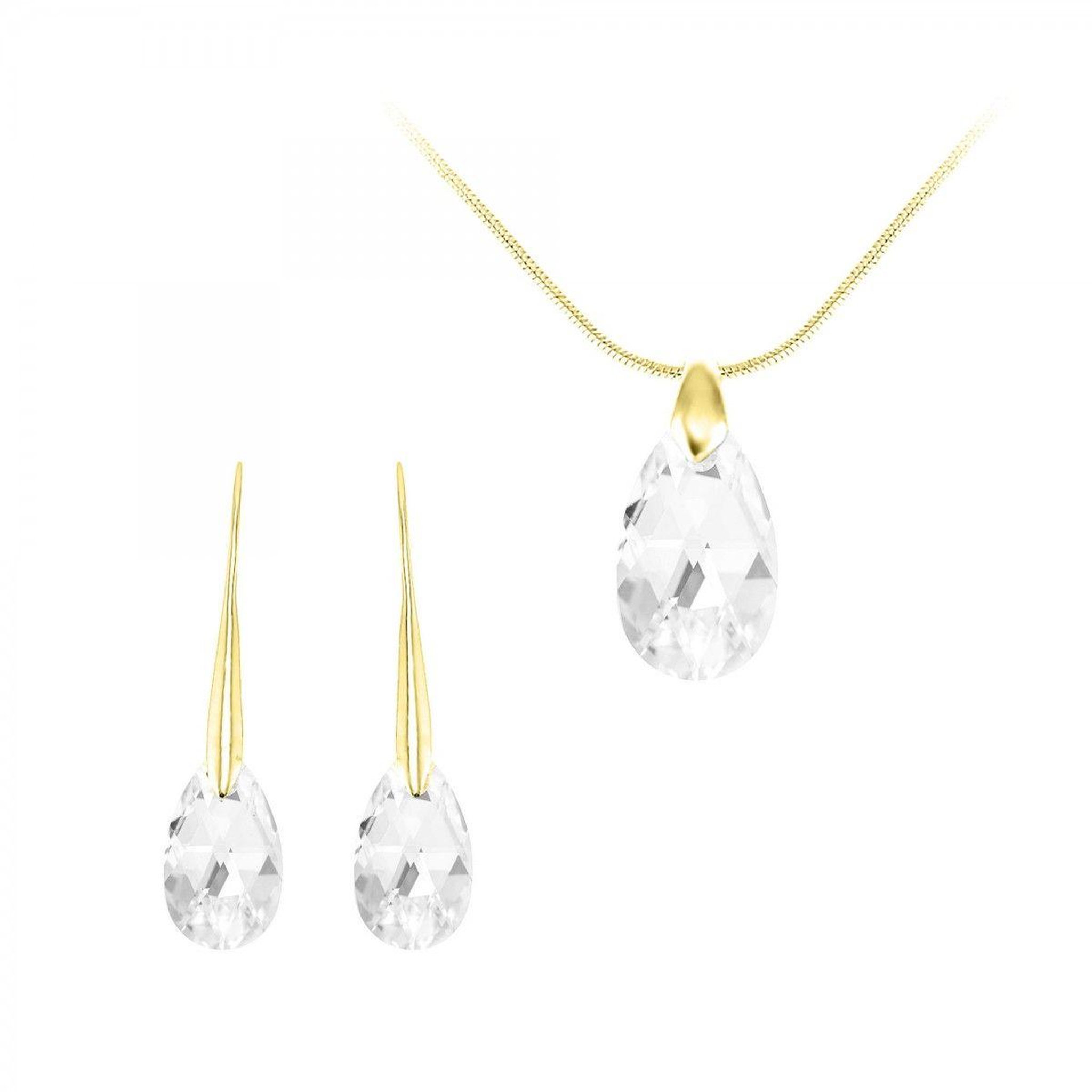 SC BOHEME Parure collier et boucles d'oreilles SC Bohème orneés de Cristaux scintillants