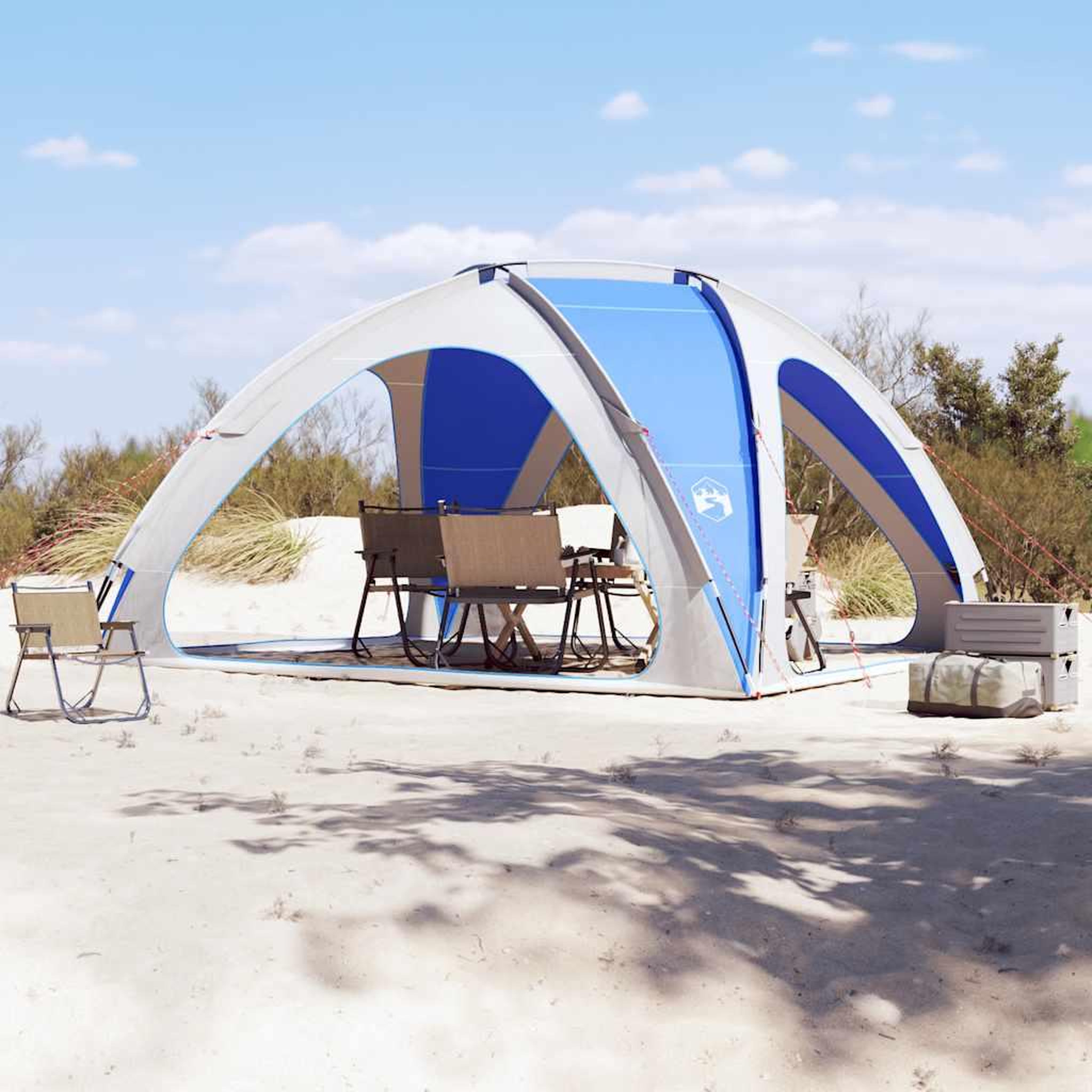 VIDAXL Tente de fete bleu azure impermeable