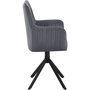 Voir la diapositive 5 : Habitat et Jardin Lot de 2 chaises en tissu  Pharell  - 60 x 61 x 91 cm - Gris
