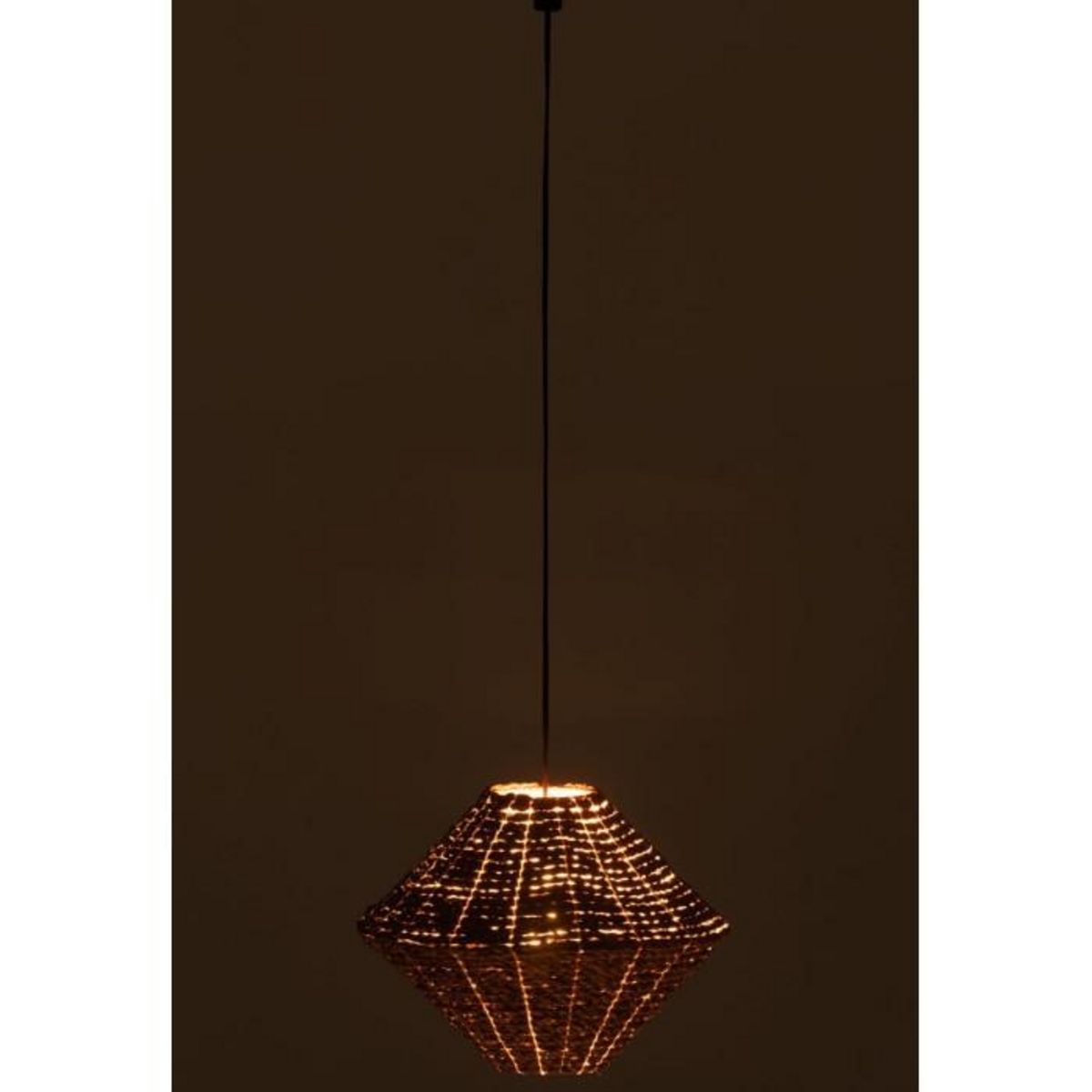 Paris Prix Lampe Suspension en Jonc  Soucoupe  35cm Naturel