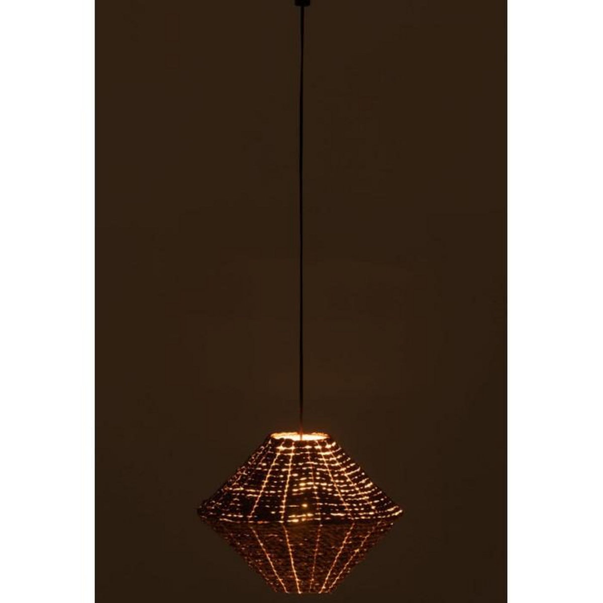 Paris Prix Lampe Suspension en Jonc  Soucoupe  35cm Naturel