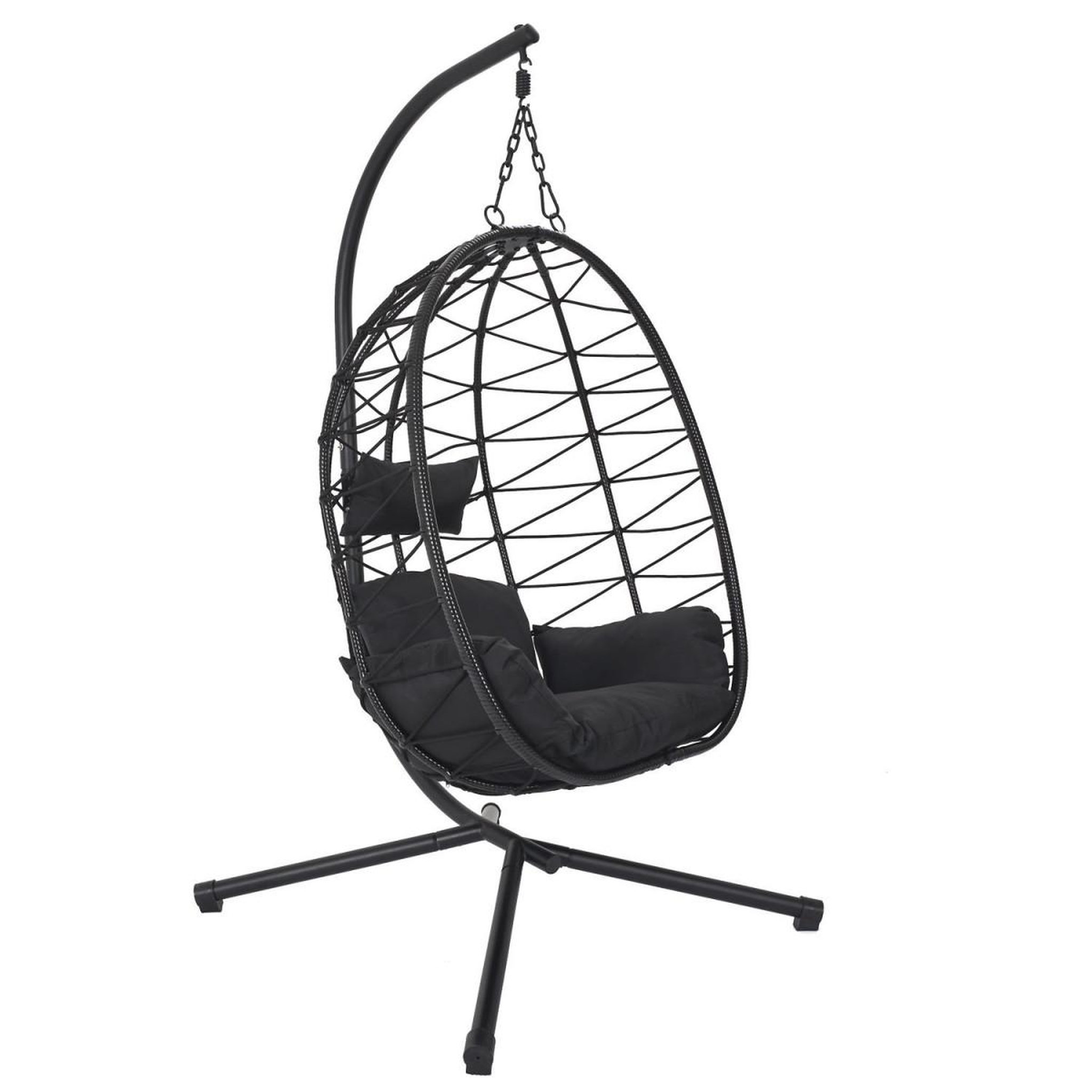 The Home Deco Factory Fauteuil suspendu  zadar  109cm noir