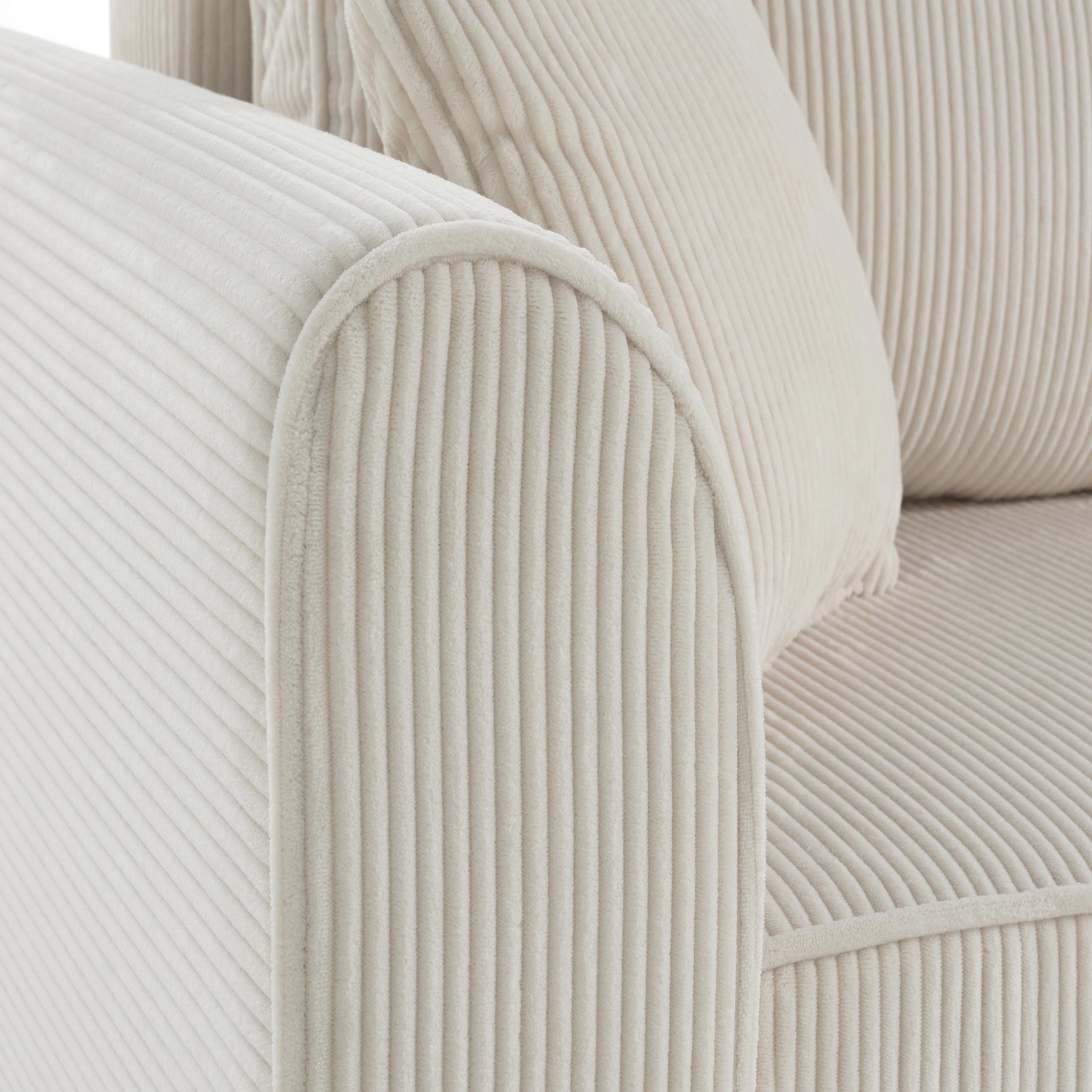 Voir la diapositive 5 : BEST MOBILIER Saphir - canapé d'angle réversible 4 places - convertible avec coffre - en velours côtelé