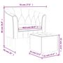 Voir la diapositive 6 : VIDAXL Fauteuil avec repose-pied noir velours