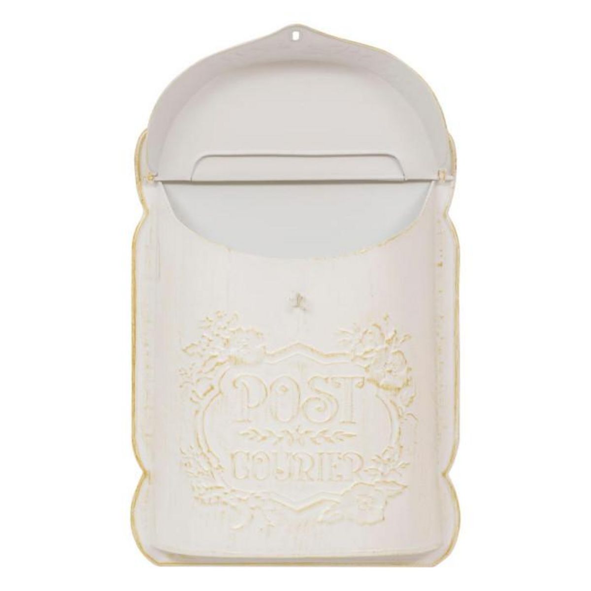 ATMOSPHERA Boîte aux Lettres Déco en Métal  Tino  40cm Blanc