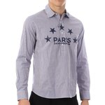PSG PSG Chemise à Rayures  Homme PSG 109. Coloris disponibles : Bleu