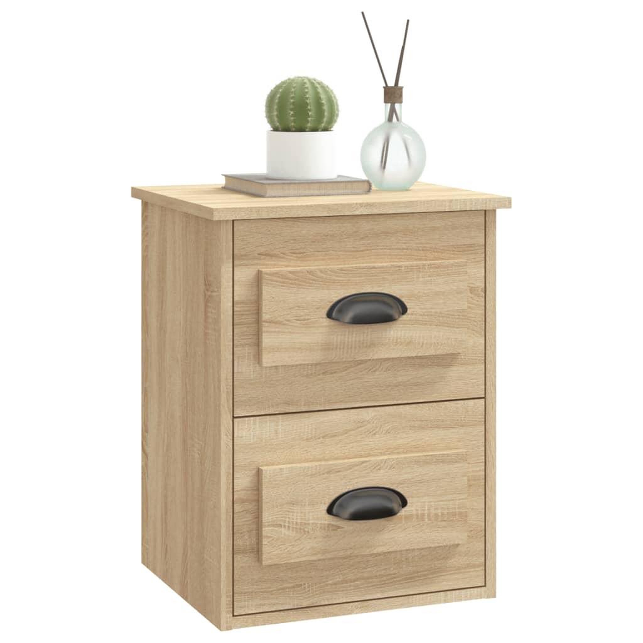 Voir la diapositive 4 : VIDAXL Table de chevet murale chene sonoma 41,5x36x53 cm