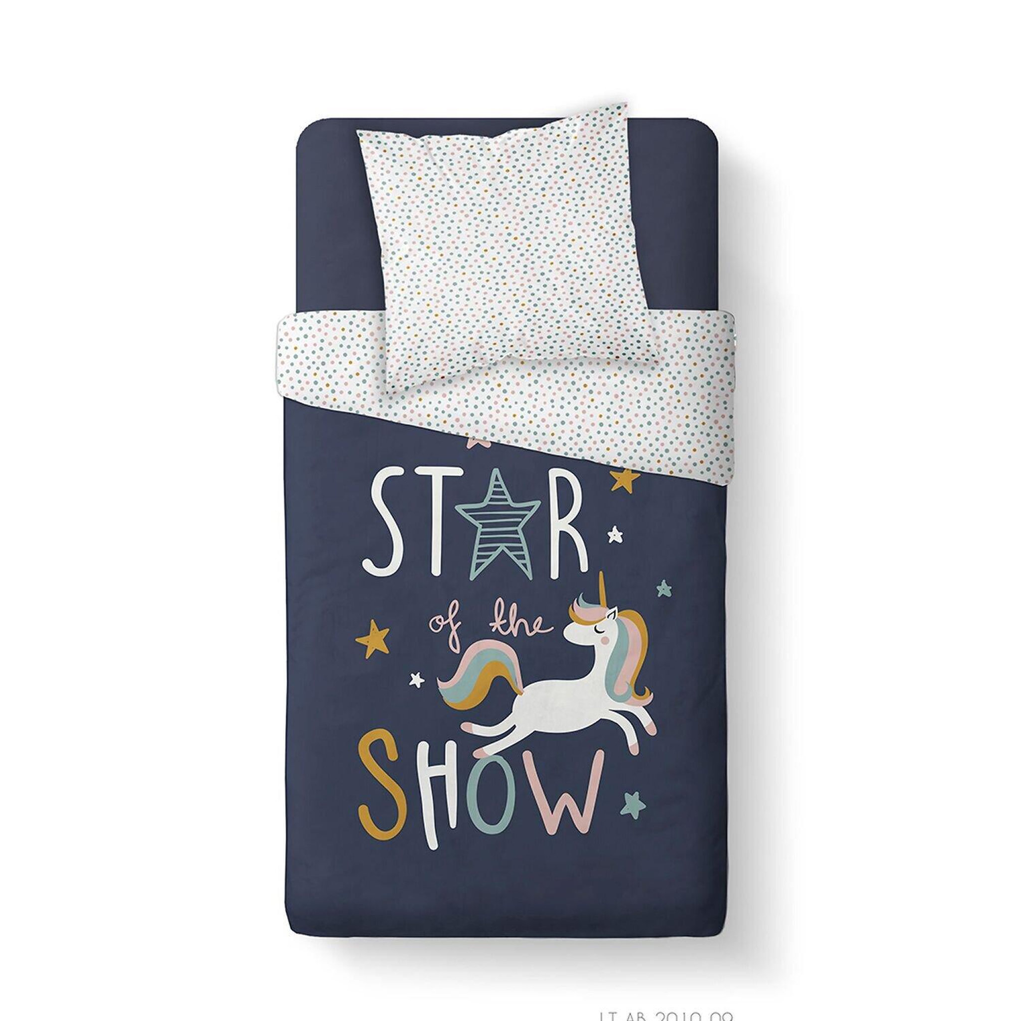Voir la diapositive 4 : Home collection Parure housse de couette 140x200cm 100%coton 57fils kids kool 1.13