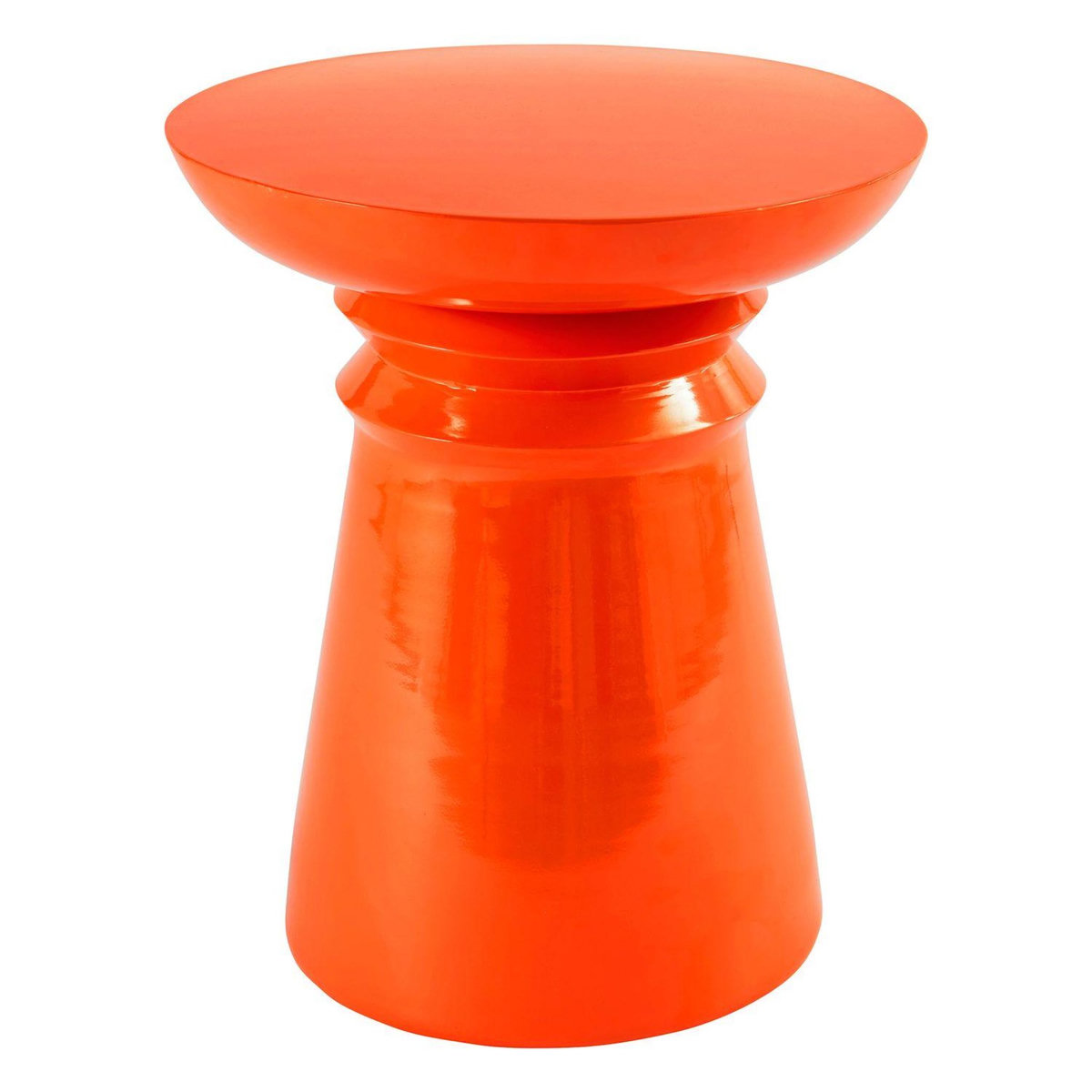 ATMOSPHERA Table d'appoint ronde en métal JAYA - Orange