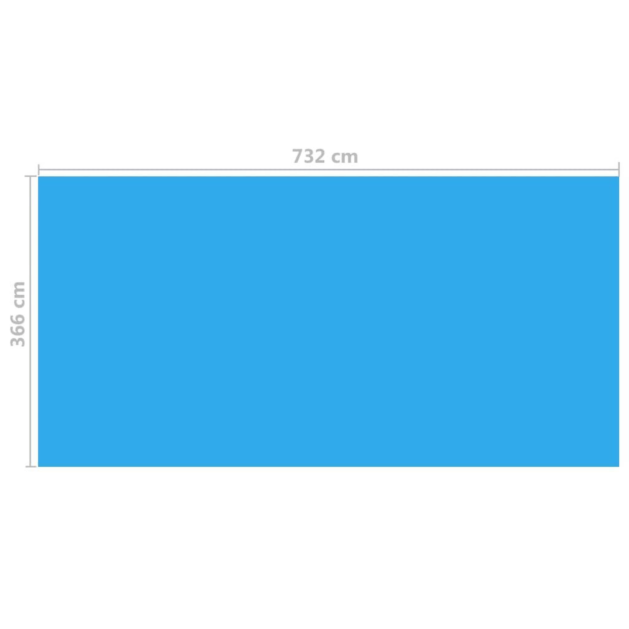Voir la diapositive 5 : VIDAXL Bache de piscine rectangulaire 732 x 366 cm PE Bleu