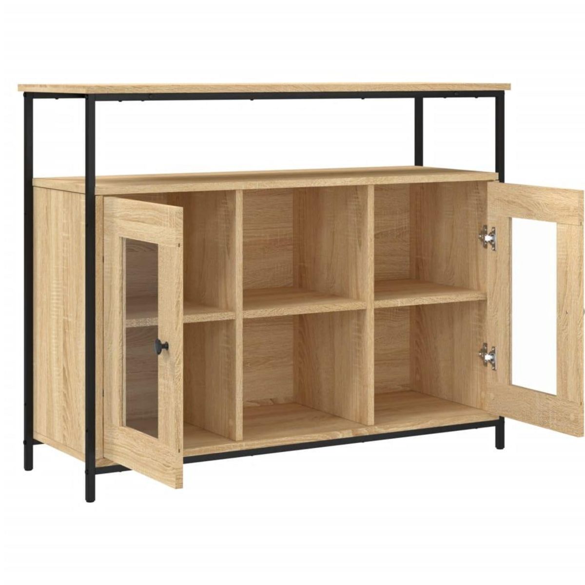 VIDAXL Buffet chene sonoma 100x35x80 cm bois d'ingenierie