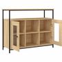 Voir la diapositive 5 : VIDAXL Buffet chene sonoma 100x35x80 cm bois d'ingenierie